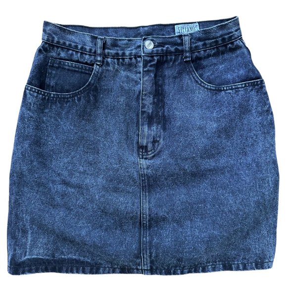 90s Vintage Stefano Jean Skirt US Women's size 12 - Picture 1 of 7